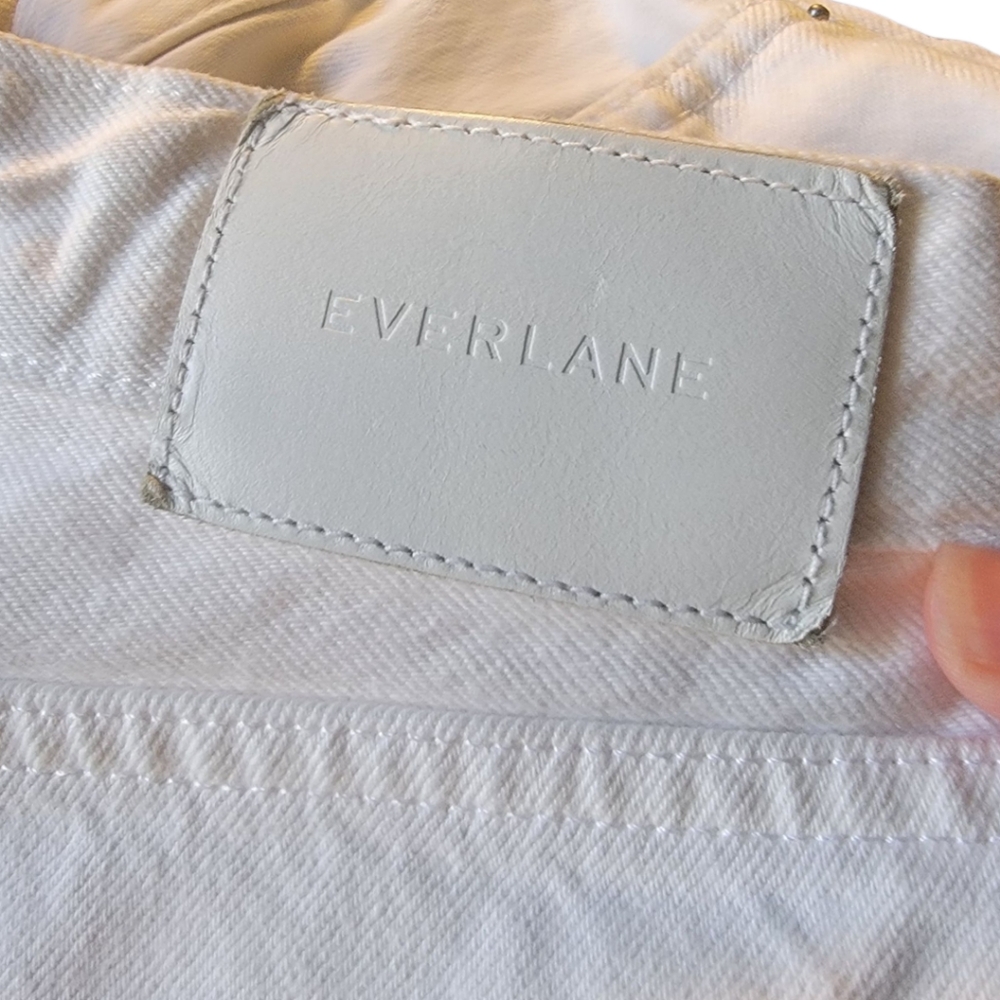 EVERLANE The Cheeky Long‎ Short Shorts White Denim 28 - Picture 7 of 10